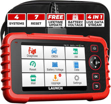 LAUNCH CRP123X V2.0 Escáner OBD2, Lector de Códigos Diagnosis con con 4 Sistemas y 7 Funciones de Reinicio, Motor Transmisión ABS SRS Airbag AutoVIN, Wi-Fi Actualización Gratuita de por Vida