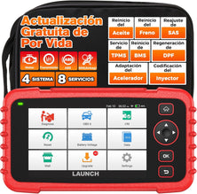 LAUNCH CRP129X Elite V2.0 OBDII Escáner, Herramienta de Diagnóstico Escaneo con 12 Servicios de Aceite/EPB/SAS/TPMS/BMS/DPF Reset, WiFi Actualización Gratis de por Vida, Auto Vin, Prueba de batería